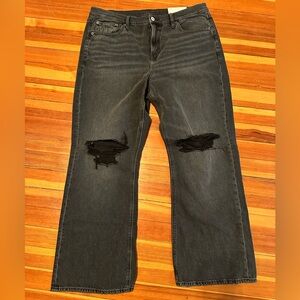 NWT Distressed Black Jeans